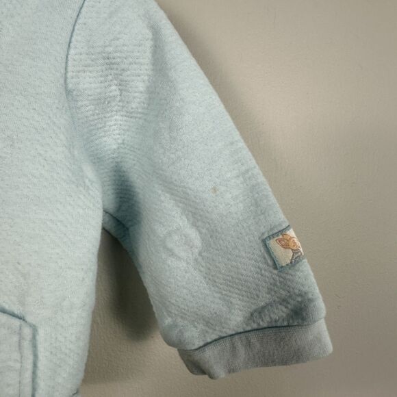 Vintage Peter Rabbit Boys 6-9 Months Full Zip Hood Sweatshirt Jacket Blue - Picture 5 of 5